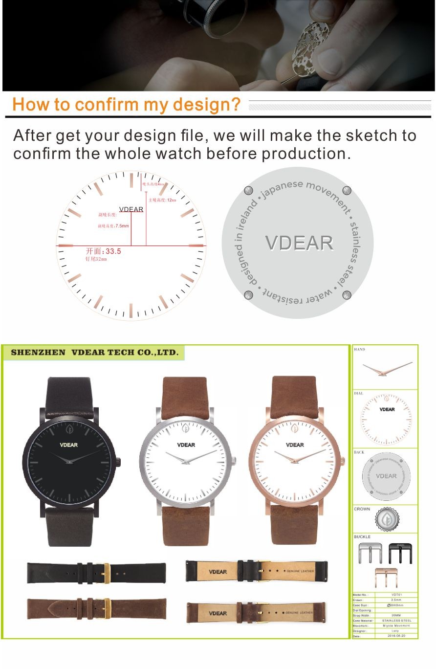VDEAR - Custom your brand high quality 20mm waterproof canvas leather nylon strap Nylon Strap 20