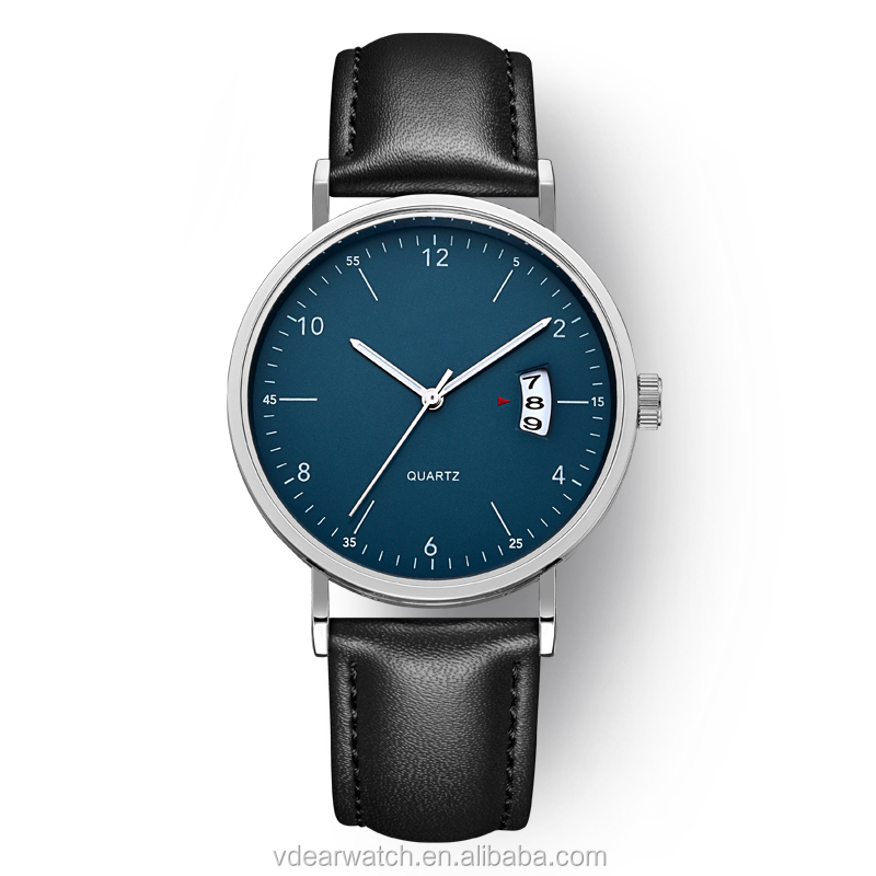 VDEAR - Perni a sgancio rapido cinturino in pelle orologi da uomo moda movimento giapponese al quarzo sottile orologio da uomo in pelle altri 11