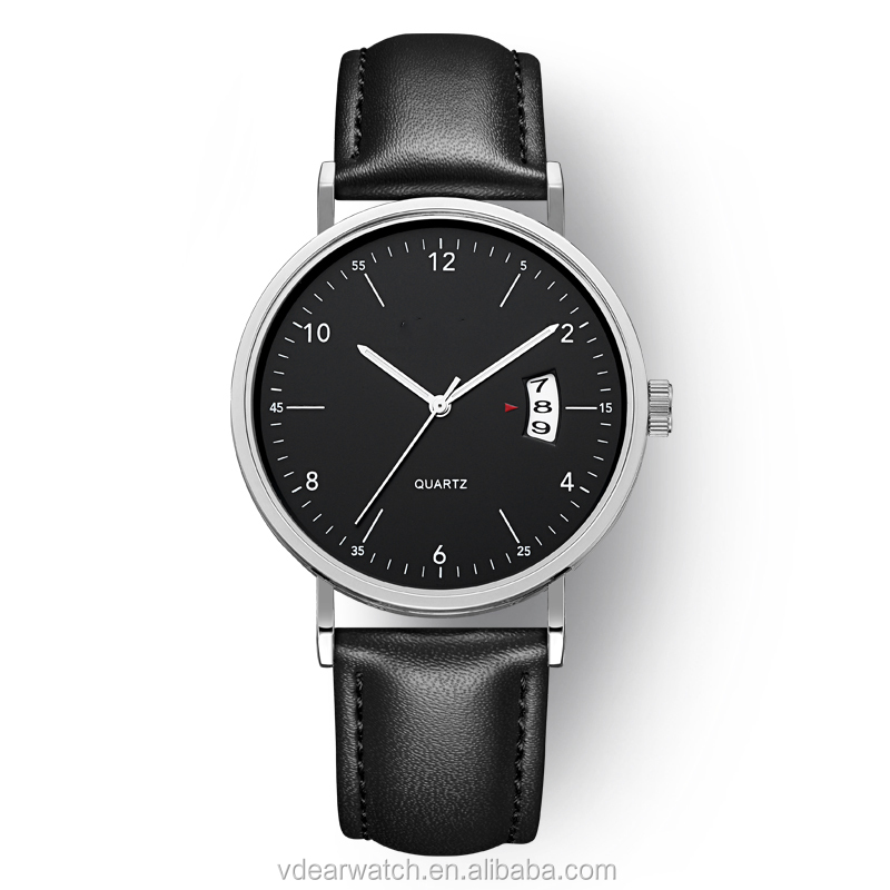 VDEAR - Perni a sgancio rapido cinturino in pelle orologi da uomo moda movimento giapponese al quarzo sottile orologio da uomo in pelle altri 13