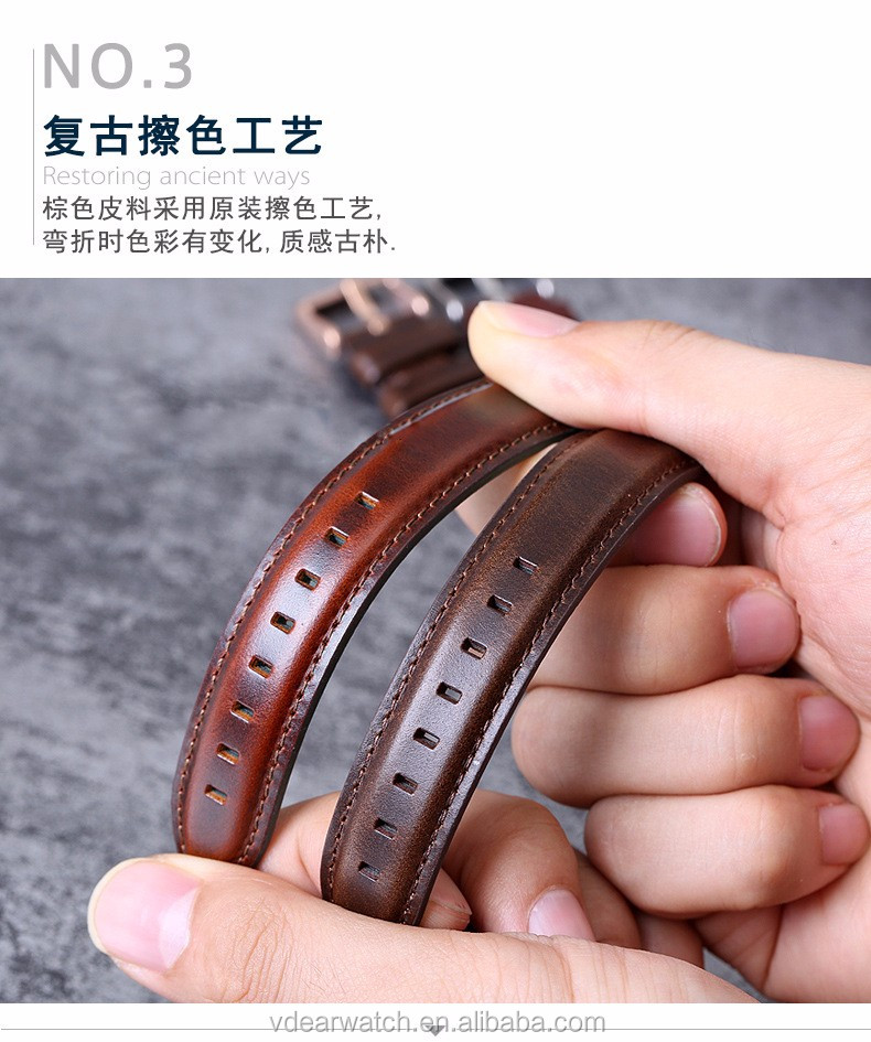 VDEAR - New arrival multi color handmade italian leather watch straps vintage with low price others 10