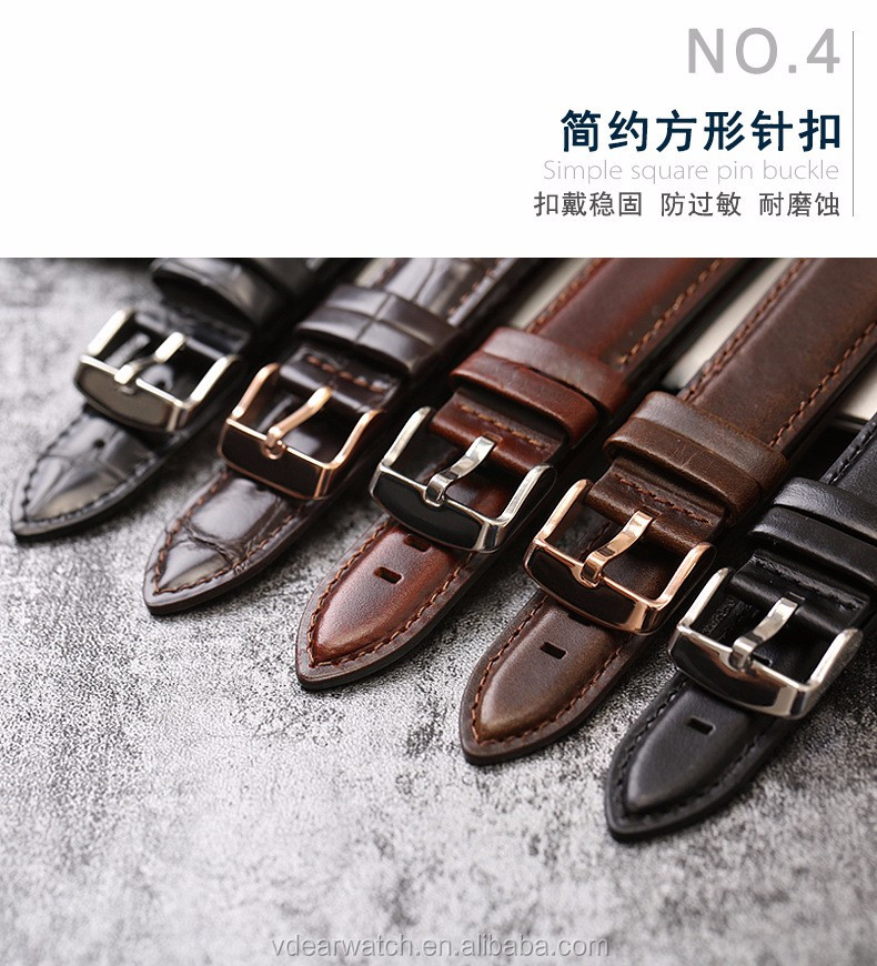 VDEAR - New arrival multi color handmade italian leather watch straps vintage with low price others 12