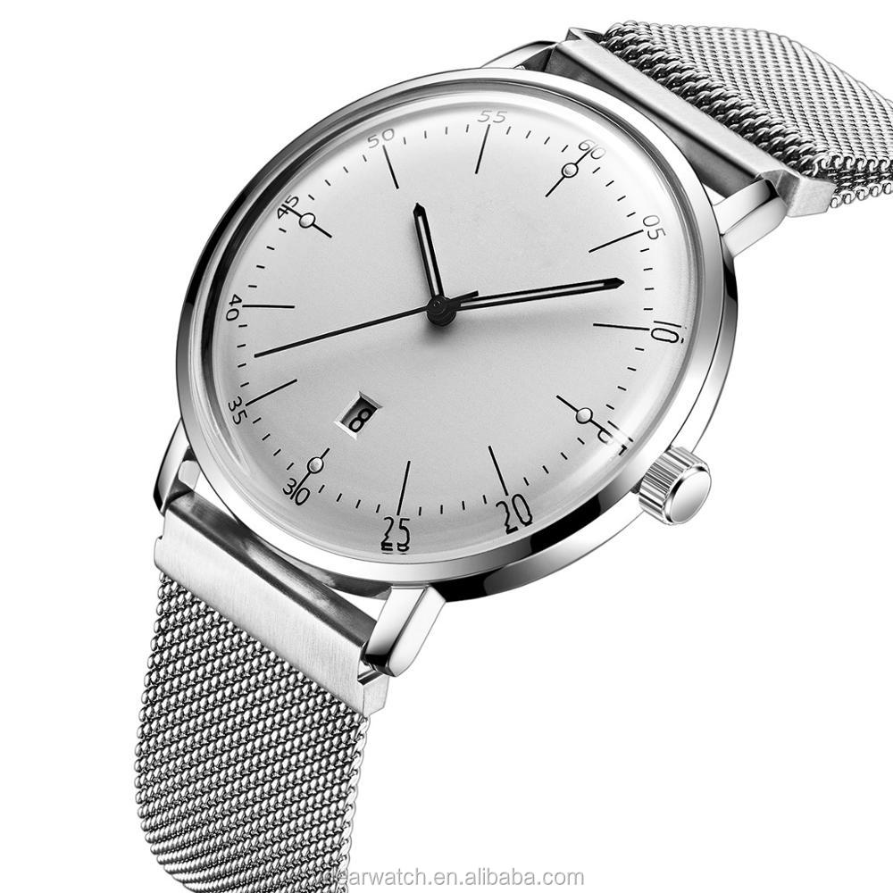 VDEAR - Customisable high quality stainless steel no logo watches fashion watches men with blue dial others 17