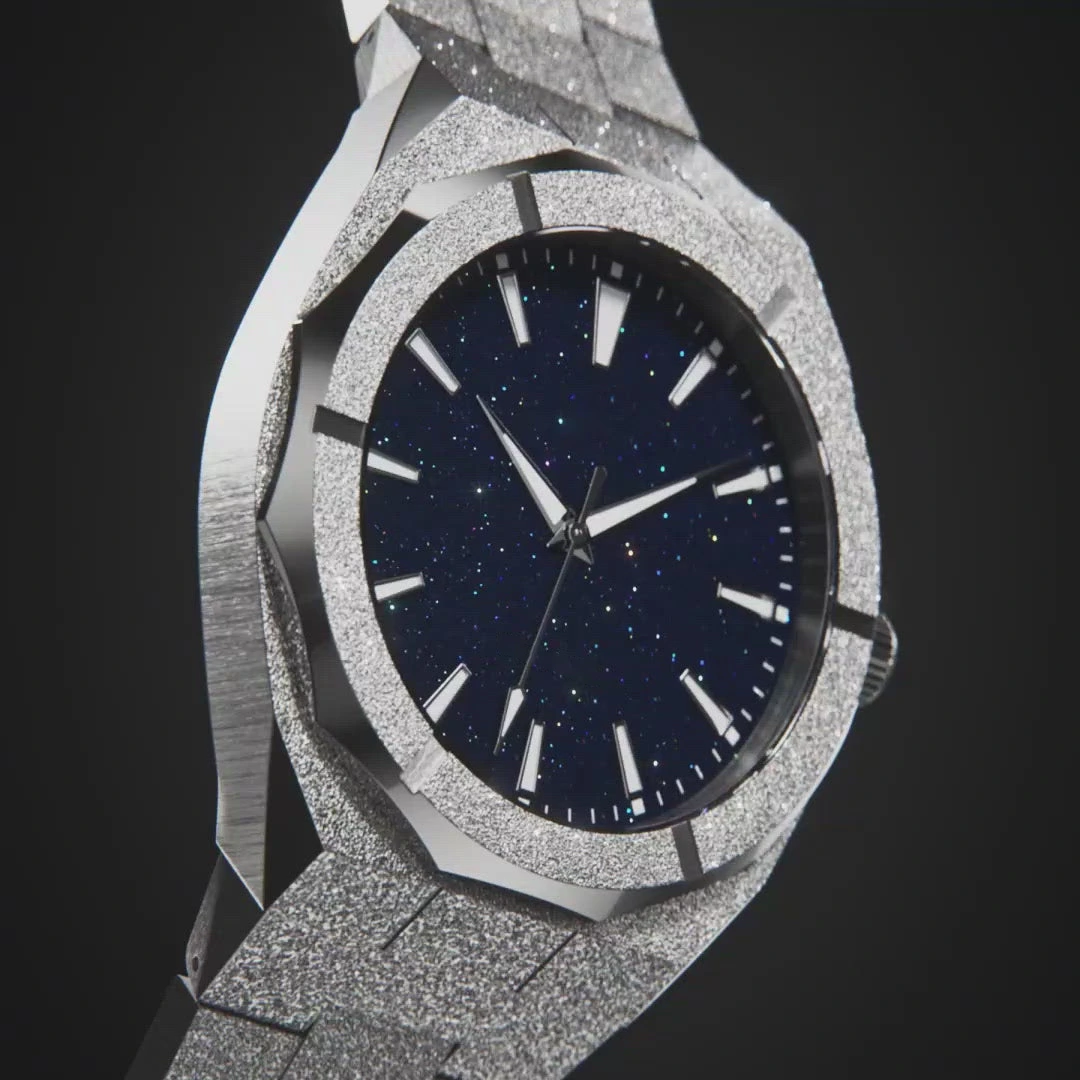 VDEAR - luxury design low moq custom watch dial starry frosted stainless steel watch case reloj para hombre others 1