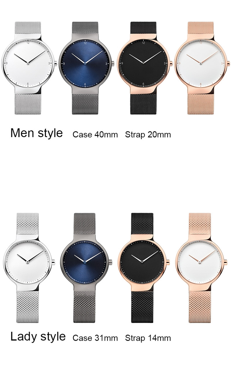 VDEAR - ساعات رجالية عصرية لعام 2020، مصنوعة حسب الطلب، تعمل بحركة كوارتز يابانية، بتصميم بسيط وأنيق من الفولاذ المقاوم للصدأ. 24