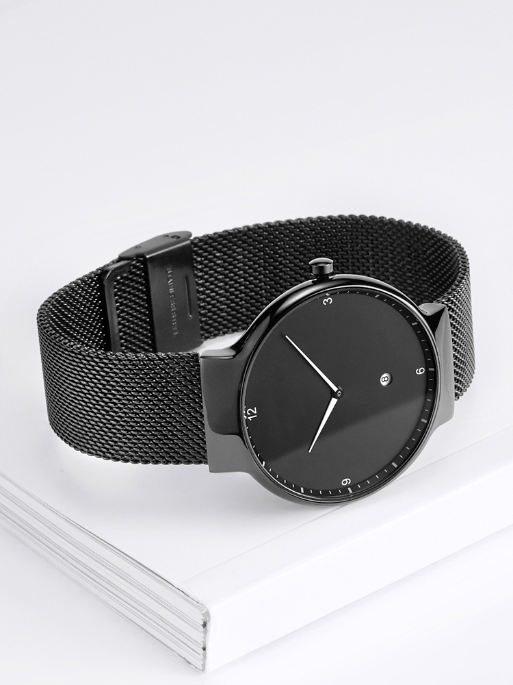 VDEAR - ساعات رجالية عصرية لعام 2020، مصنوعة حسب الطلب، تعمل بحركة كوارتز يابانية، بتصميم بسيط وأنيق من الفولاذ المقاوم للصدأ. 18