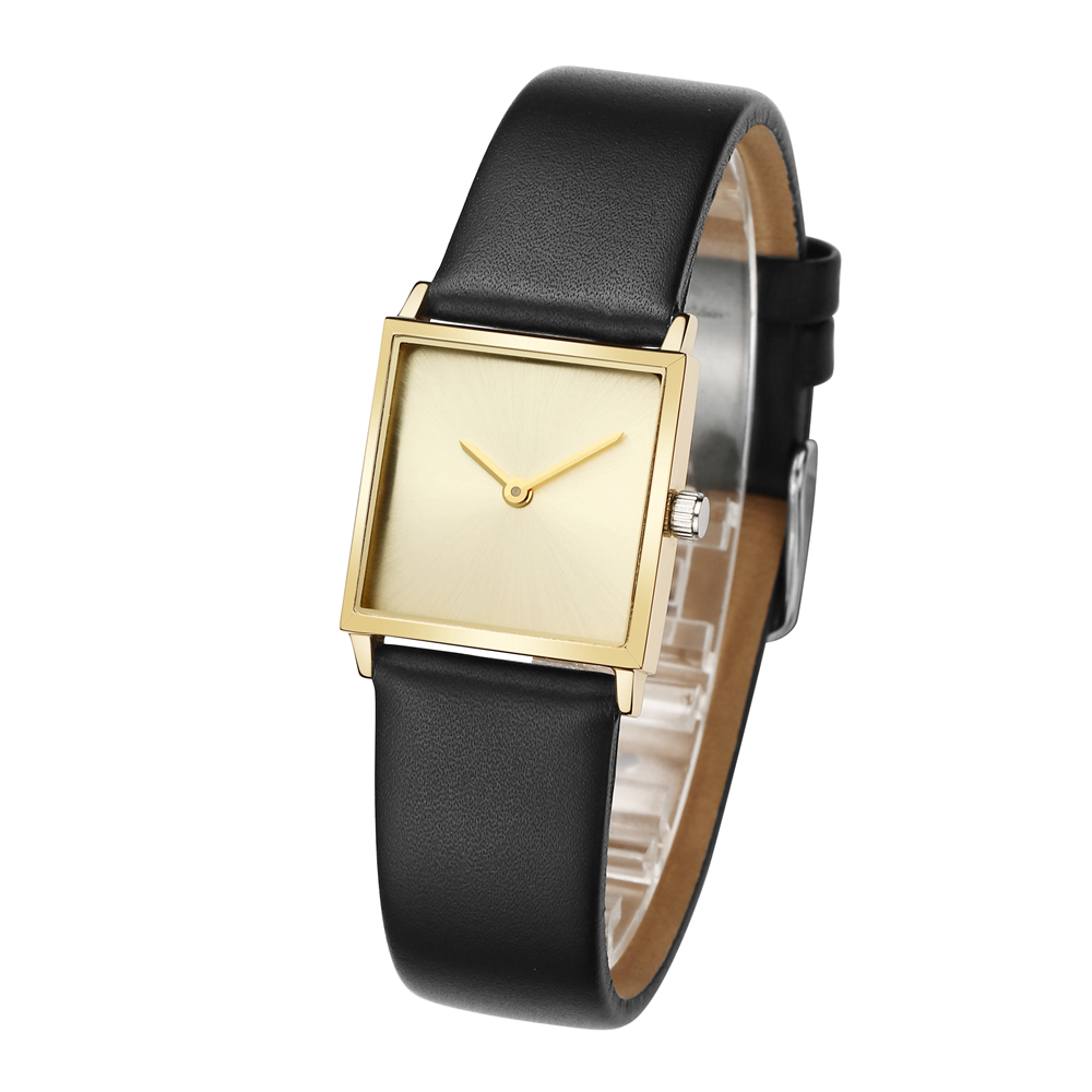 VDEAR - fancy leather japan movt square watch ladies women wristwatch custom Lady Quartz Watch 12