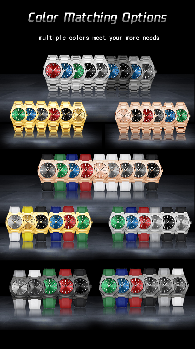 VDEAR - Relogio Masculino Reloj Silicone Rubber Strap Custom New Luxury Quartz Watch Men Wrist With Custom Logo New Arrival 13