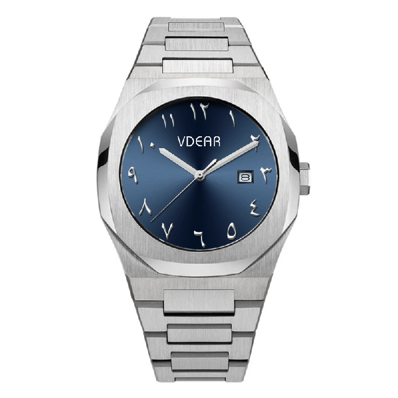 VDEAR - Custom Printed Stainless Steel Case 316l Arabic Watch Men Mema Magnet Watch Quartz Wrist Watch Women others 1