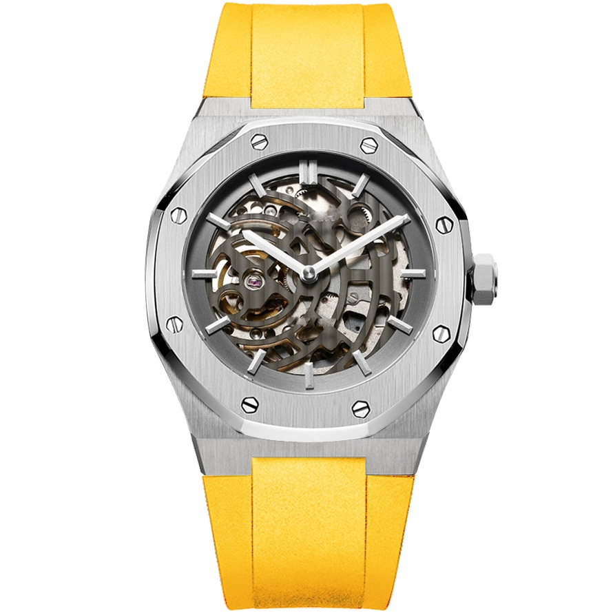 VDEAR - Custom face skeleton face luxury mechanical wristwatch watch automatic men luxury automatic 2021 Automatic Watch For Men 1