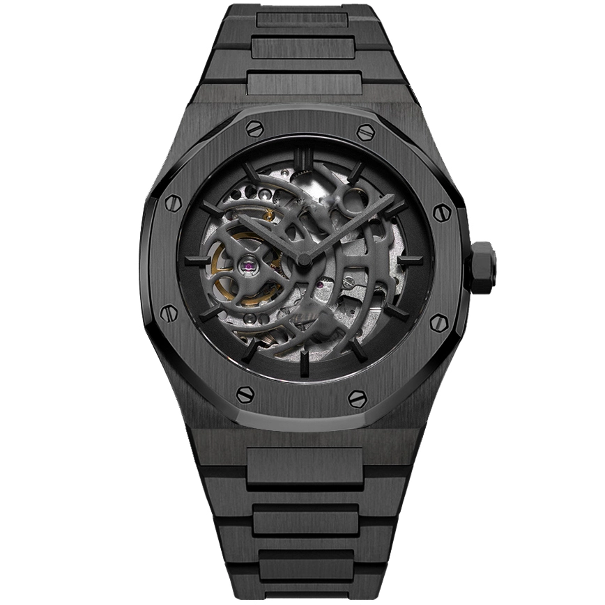 VDEAR - 2021 Create your own brand skeleton watches automatic men luxury mechanical movement 50MOQ Custom Watch 1