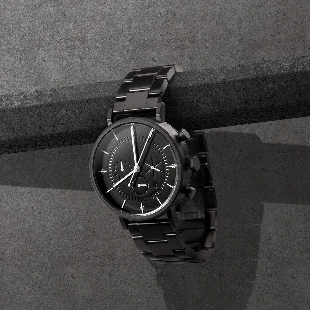 VDEAR - Vdearwatch VDQ3 chronograph wrist watch men stainless steel chain black color wrist watch others 1