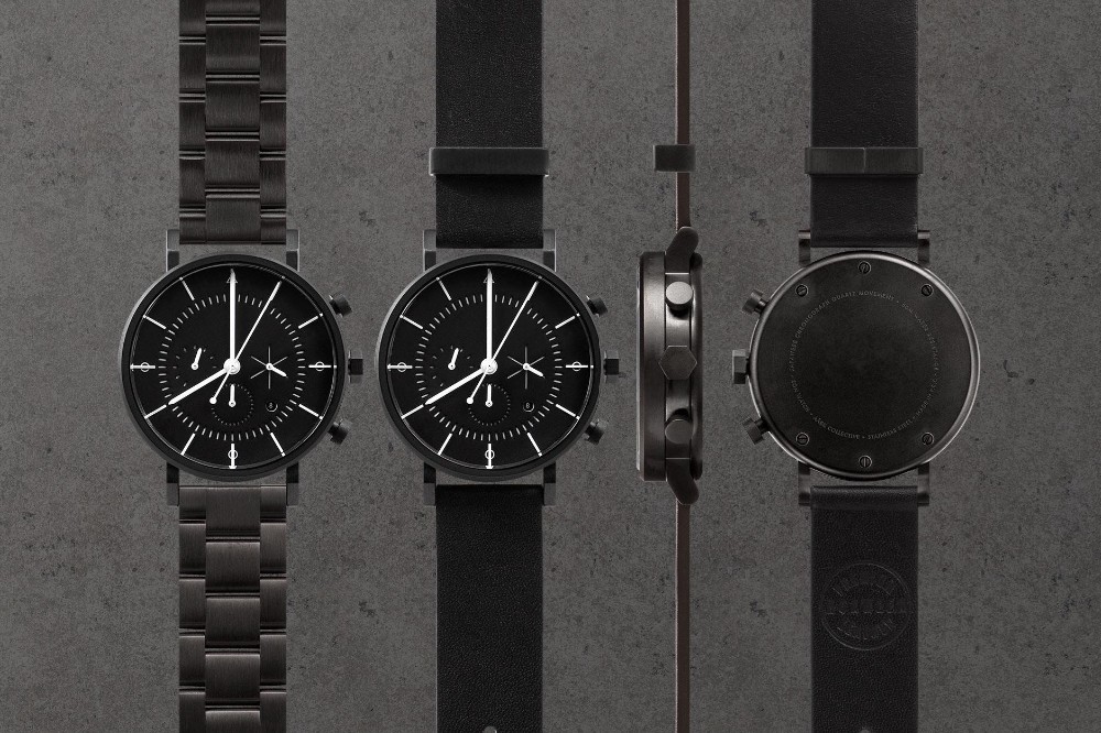 VDEAR - Vdearwatch VDQ3 chronograph wrist watch men stainless steel chain black color wrist watch others 22