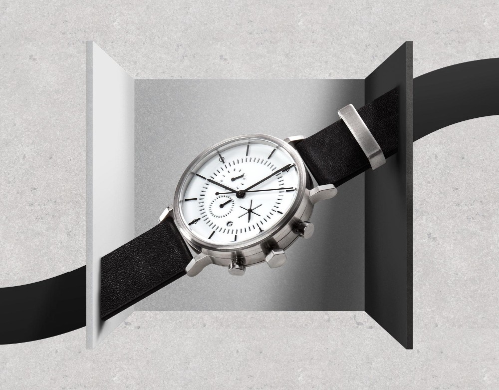 VDEAR - Vdearwatch VDQ3 chronograph wrist watch men stainless steel chain black color wrist watch others 28