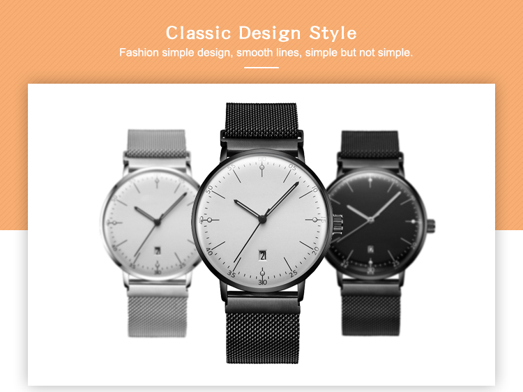 VDEAR - Uniek horloge met gebogen glas, Miyota Japan quartz uurwerk, blanco wijzerplaat, eeuwigdurende kalender, enz. 12