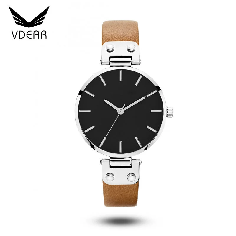 VDEAR - Customized low moq genuine leather watch ladies own brand watch from shenzhen others 1