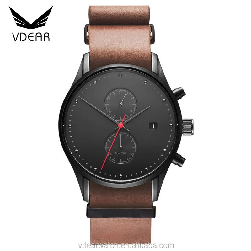 VDEAR - 2018 Meilleures montres de luxe pour homme à mouvement japonais, montres chronographes sport à quartz, lunette à mouvement japonais et autres 1