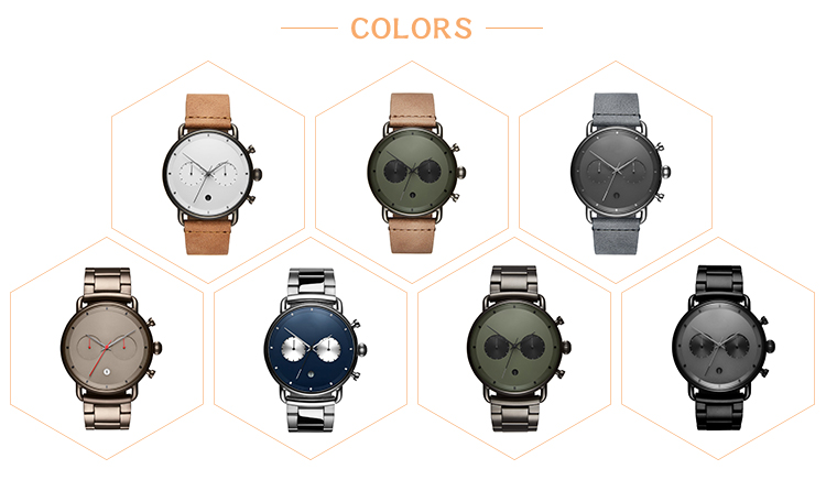 VDEAR - Best Selling Water Resistant Watch Strap Stainless Steel Luxury Custom Logo Chronograph Watch others 18