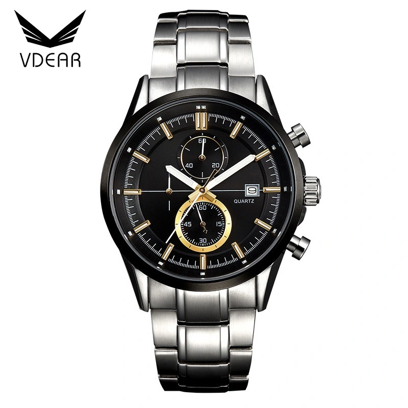 VDEAR - Buy watches online best selling two eyes oem unbranded mens chronograph watches with metal chain others 1
