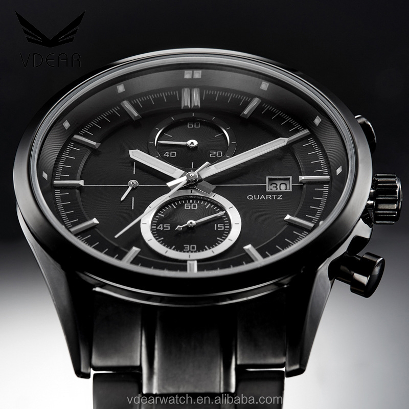 VDEAR - Buy watches online best selling two eyes oem unbranded mens chronograph watches with metal chain others 15