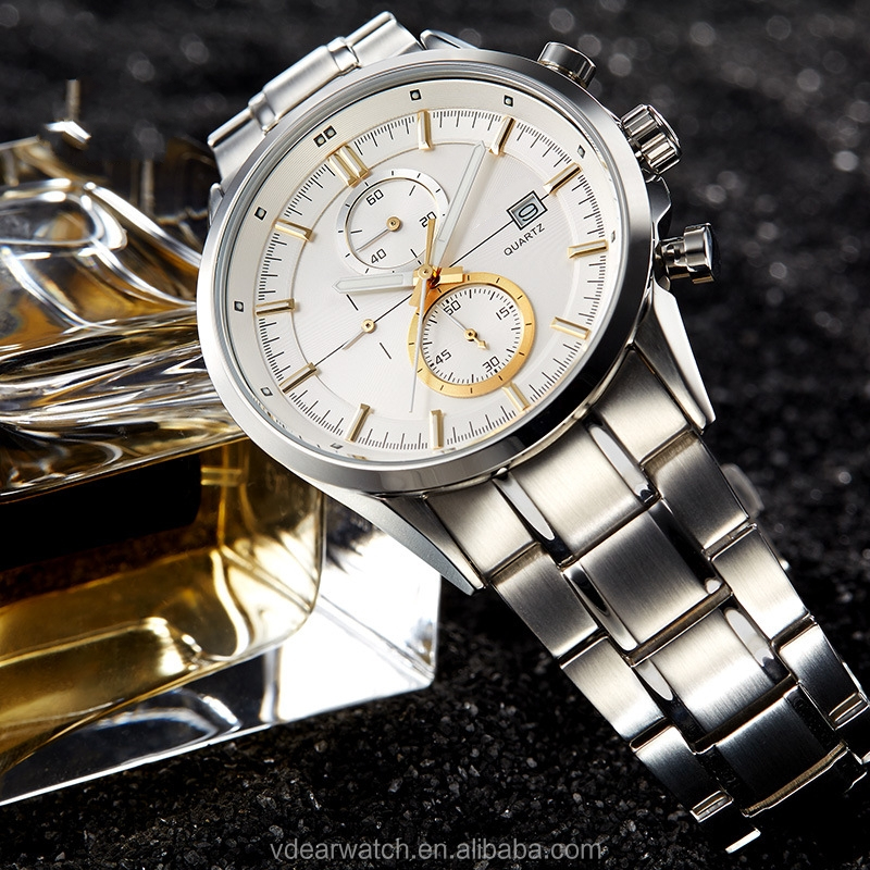 VDEAR - Buy watches online best selling two eyes oem unbranded mens chronograph watches with metal chain others 19