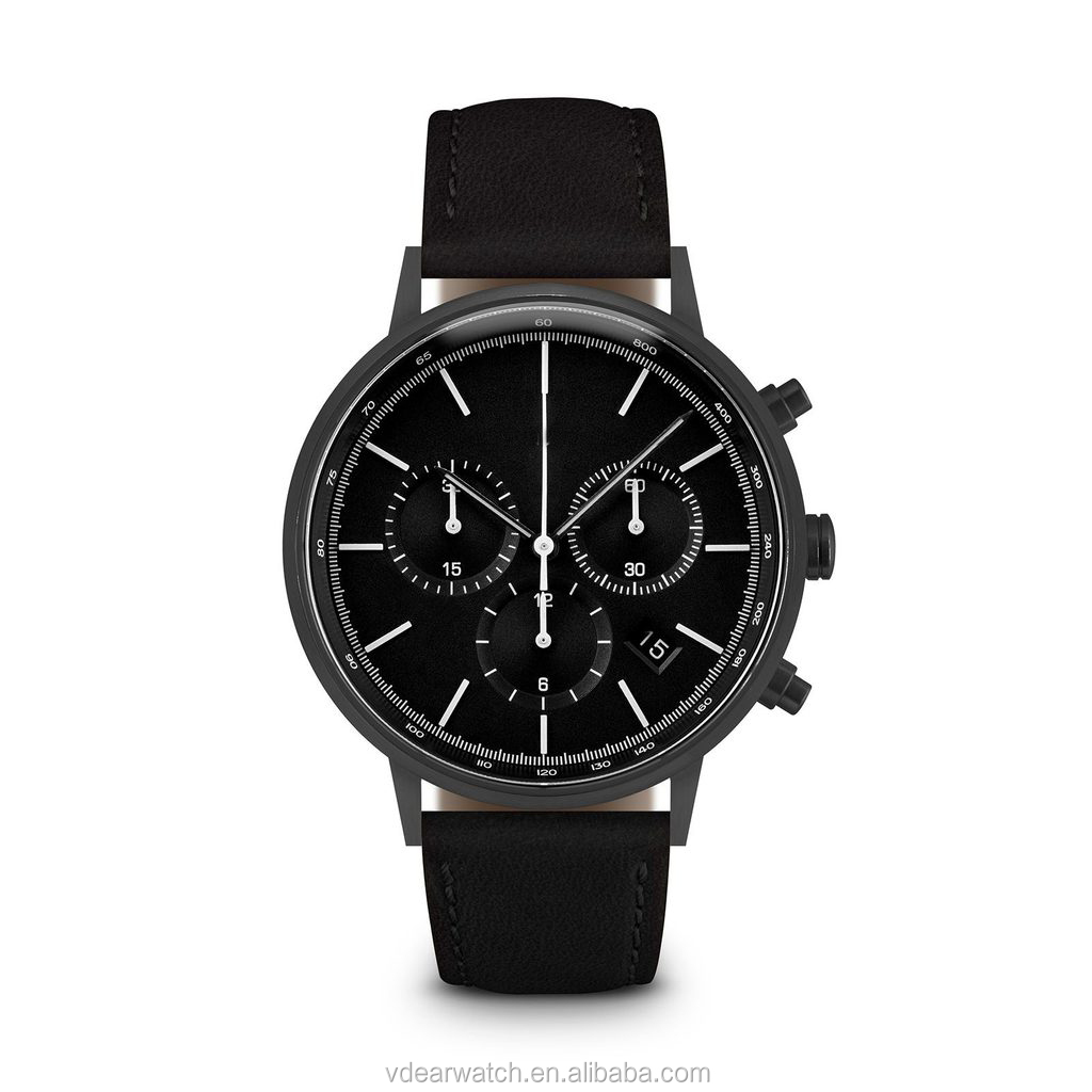 VDEAR - Sapphire crystal glass brandless 5atm water resistant quartz blank face watch others 15