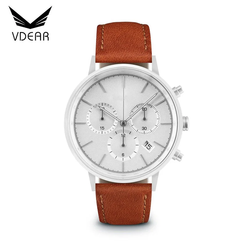 VDEAR - Sapphire crystal glass brandless 5atm water resistant quartz blank face watch others 1