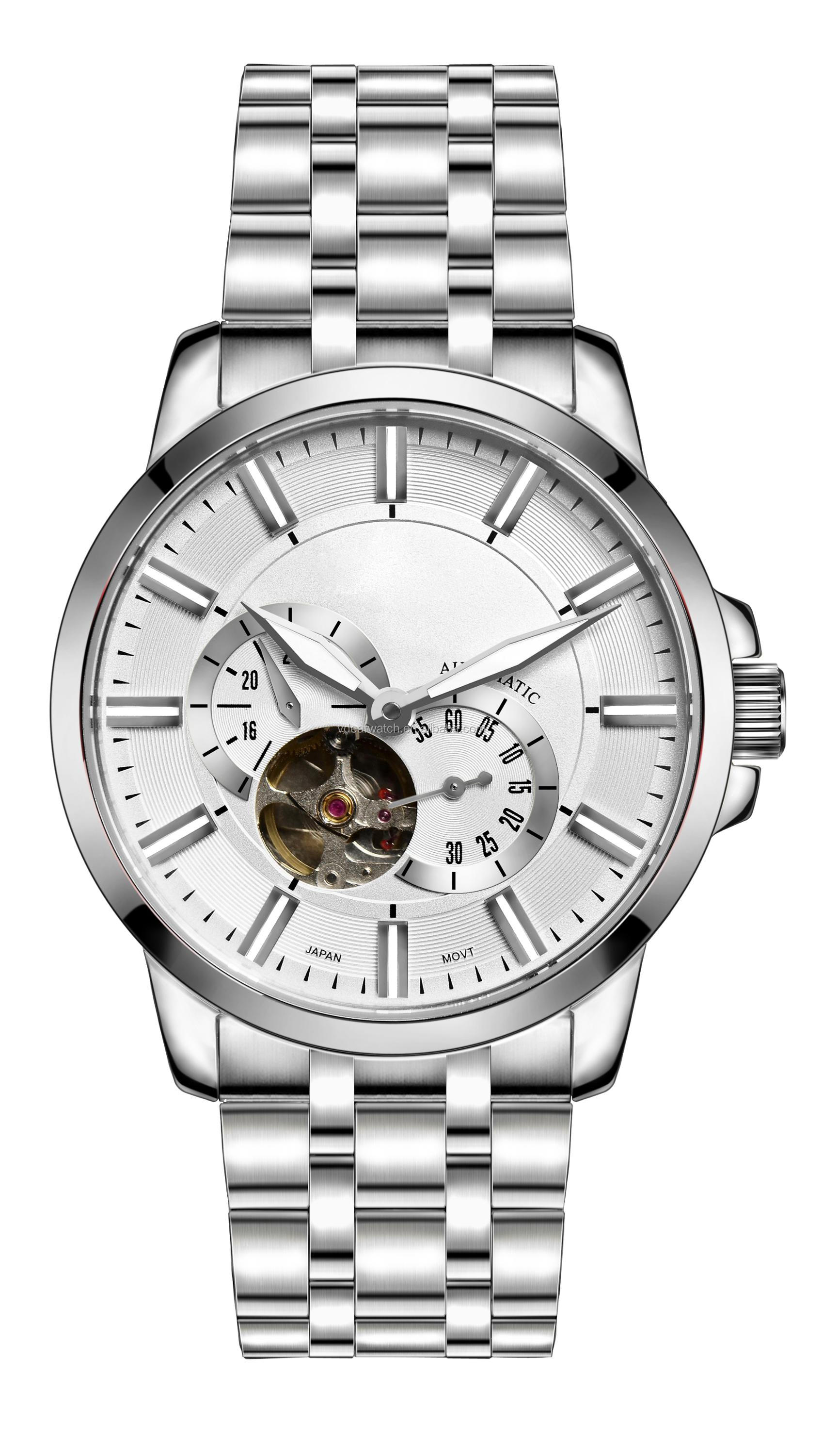 VDEAR - Transparent sapphire glass case back japan movement automatic watch winner japan automatic watch others 13