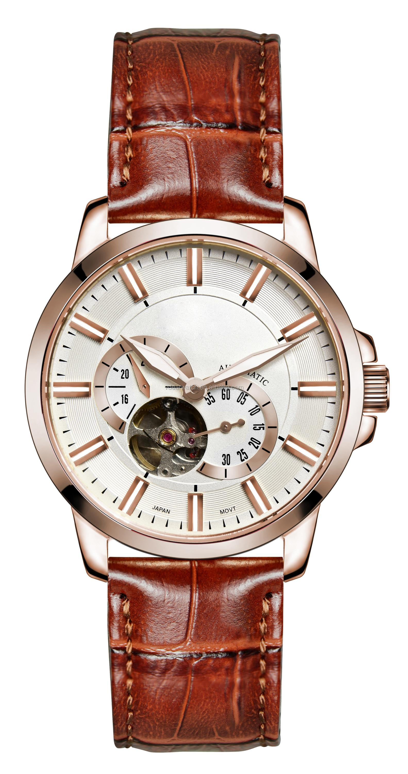 VDEAR - Transparent sapphire glass case back japan movement automatic watch winner japan automatic watch others 15