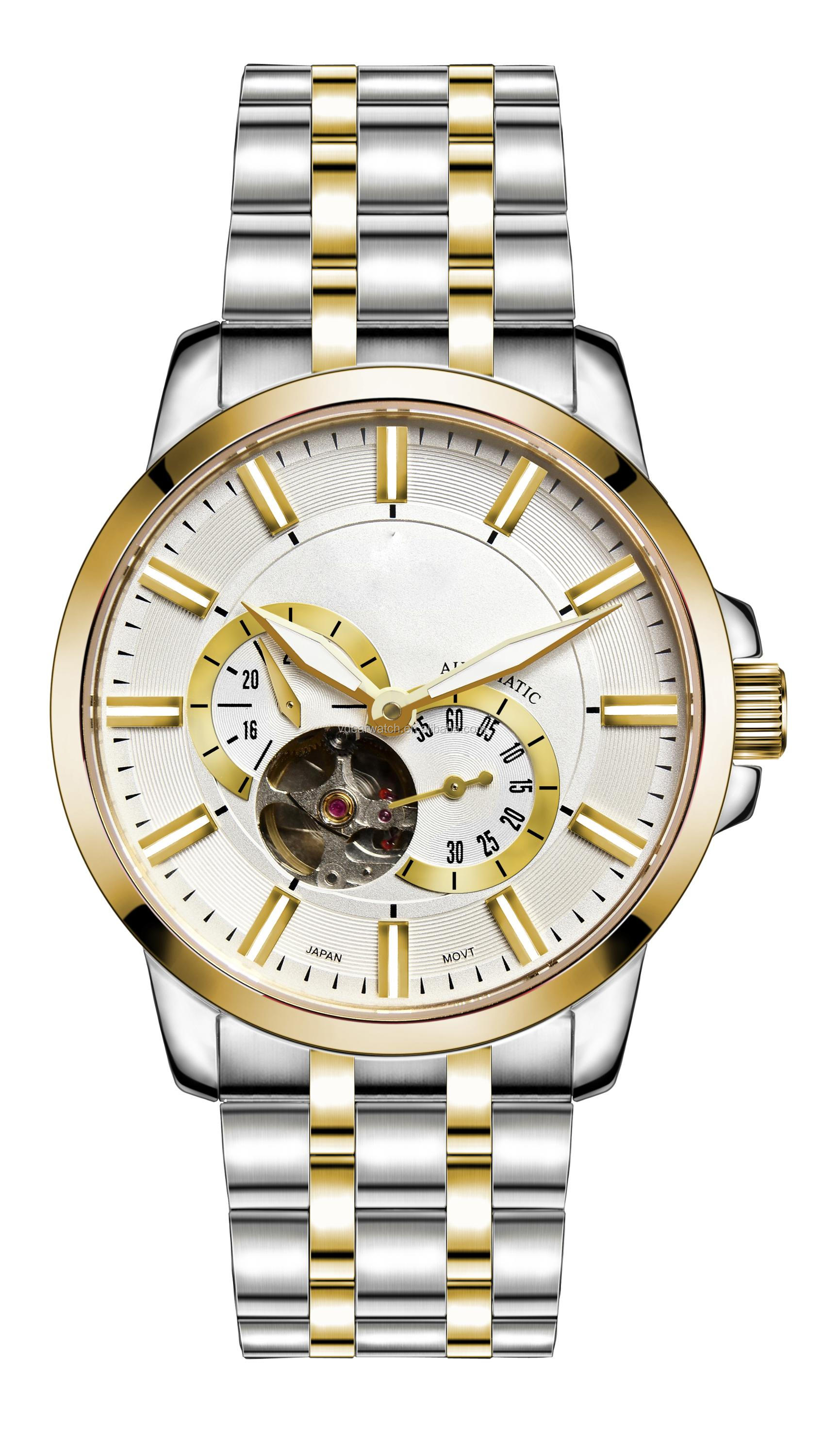 VDEAR - Transparent sapphire glass case back japan movement automatic watch winner japan automatic watch others 9