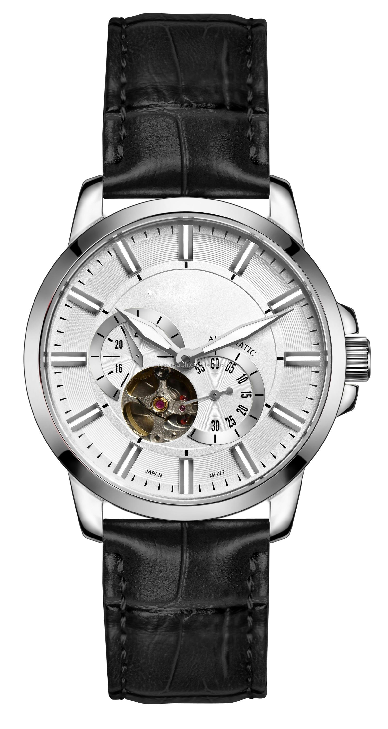 VDEAR - Transparent sapphire glass case back japan movement automatic watch winner japan automatic watch others 19