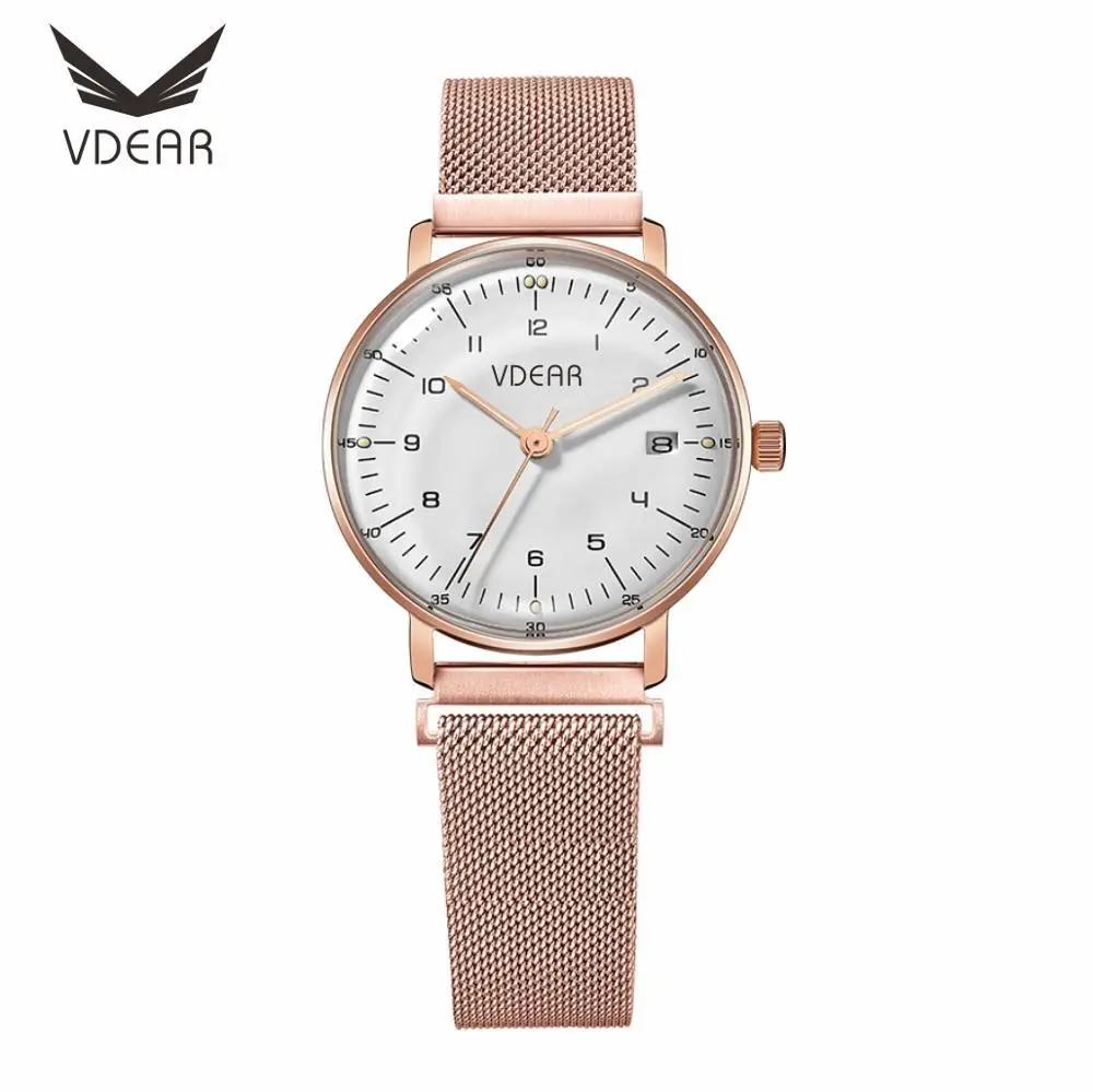 VDEAR - Crea il tuo orologio al quarzo giapponese impermeabile 3atm con quadranti vuoti in acciaio inossidabile e altri 1