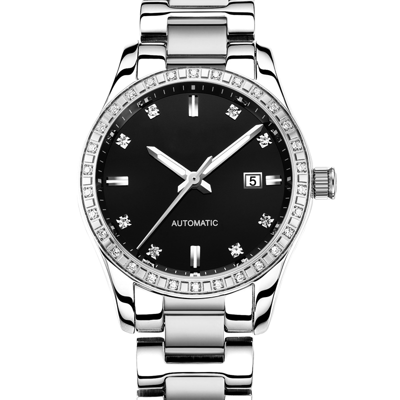 VDEAR - Crystal bezel mechanical watch 2017 luxury japan automatic watch with japan 9015 movement others 15