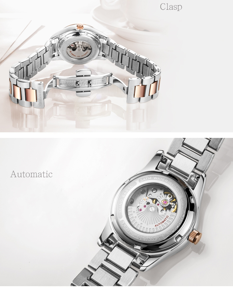 VDEAR - Crystal bezel mechanical watch 2017 luxury japan automatic watch with japan 9015 movement others 19