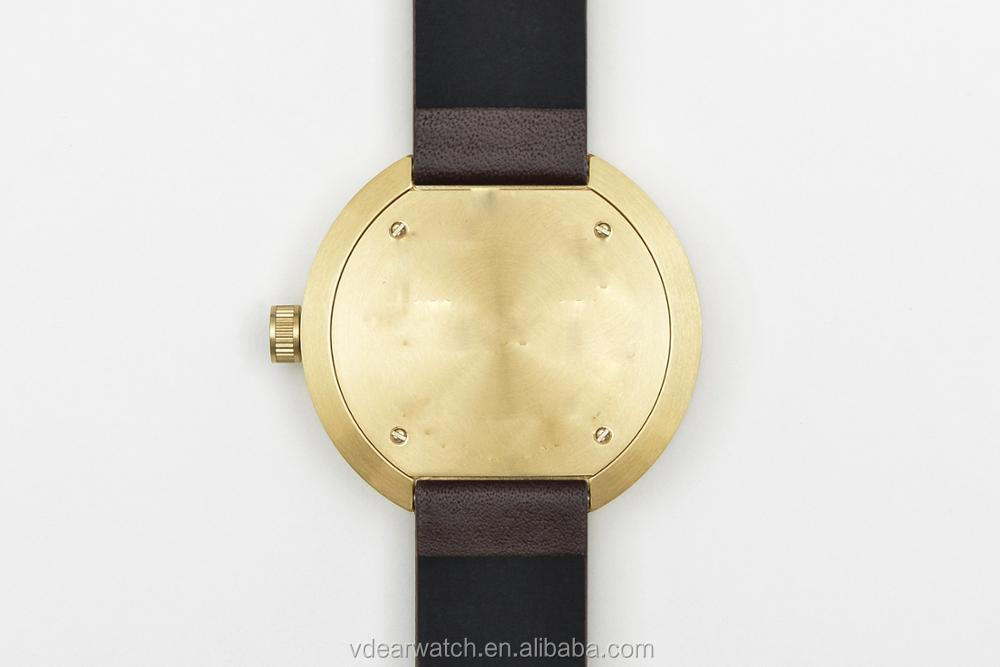 VDEAR - 40mm Lugless leather strap blank watch dials stainless steel case back water proof watch from china others 23