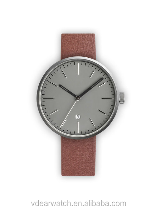 VDEAR - 40mm Lugless leather strap blank watch dials stainless steel case back water proof watch from china others 13
