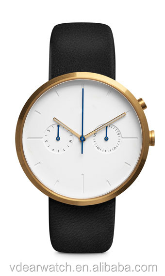 VDEAR - Dark blue dial lugless sapphire crystal watch glass coated mens stainless steel custom chronograph steel watch others 15