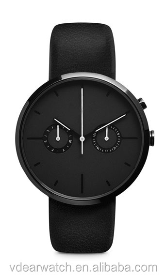 VDEAR - Dark blue dial lugless sapphire crystal watch glass coated mens stainless steel custom chronograph steel watch others 9