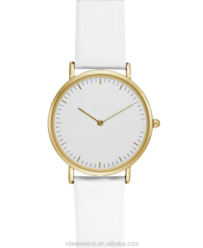 VDEAR - Montre de marque à cadran simple, sans logo, à petit prix, dernier modèle personnalisable avec mouvement GL20 et autres 15