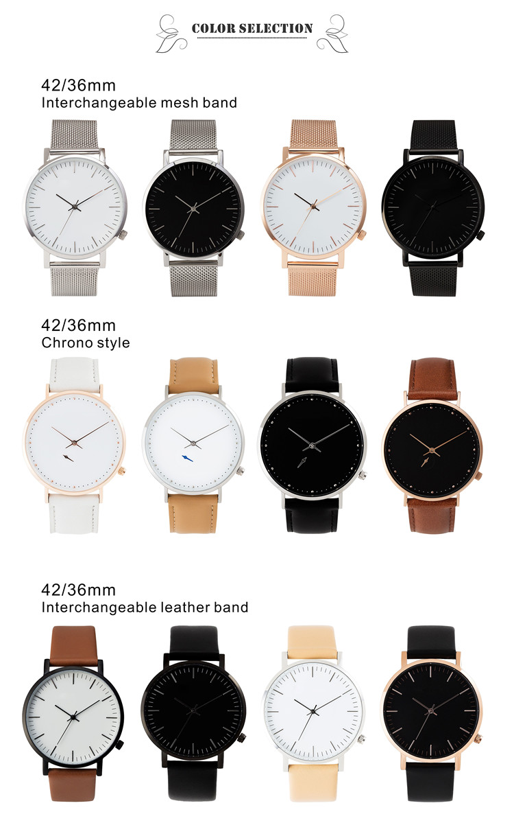 VDEAR - Produttore di orologi Gimto con marchio privato Orologio automatico da donna dal design semplice Oem con cinturino in pelle e altri 12