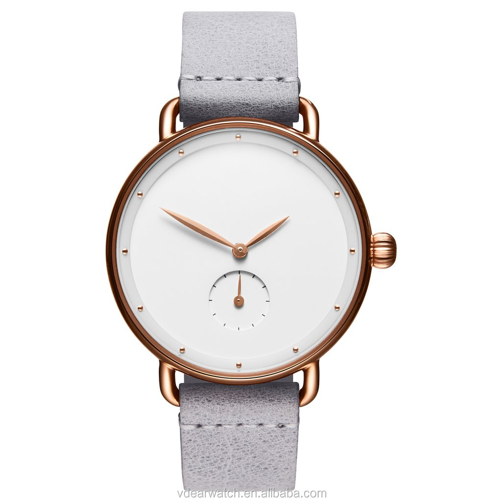 VDEAR - Polished rose gold metal link strap 16mm stylish women watch oem custom watch others 12