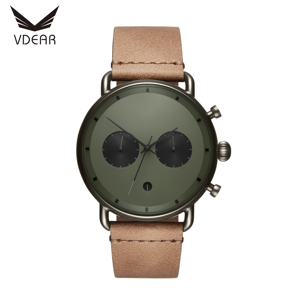 VDEAR - Vdear Oem Odm Miyota Slim Leather Chronograph Watch For Men others 1