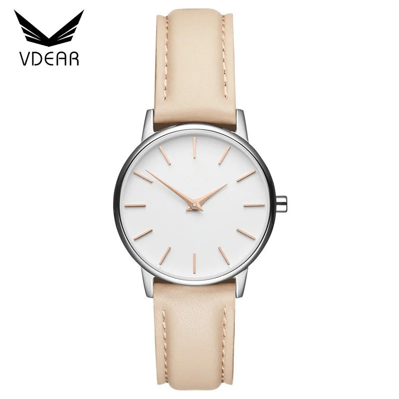 VDEAR – 28 mm Größe, kleine OEM-Armbanduhren, modisches Lederarmband 2017, individuell gestaltbar für Damen und andere 1