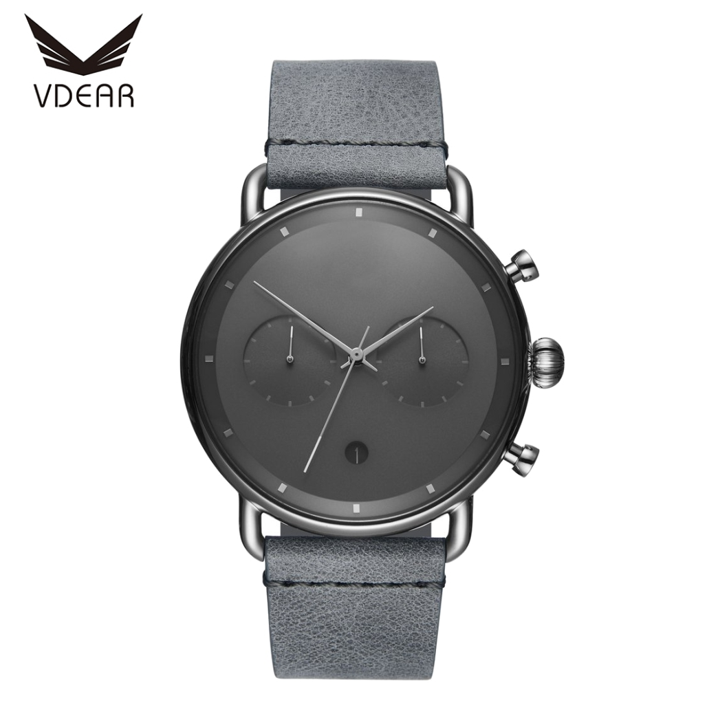 VDEAR - Low Moq Luxury Sun Dials Men Minimalist Mechanical Quartz Chronograph Watch Oem others 1