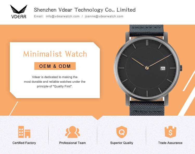VDCAR - Minimalistische Herrenuhren aus Edelstahl, wasserdicht bis 3 ATM, mit einfacher Datumsanzeige und anderen Funktionen 16