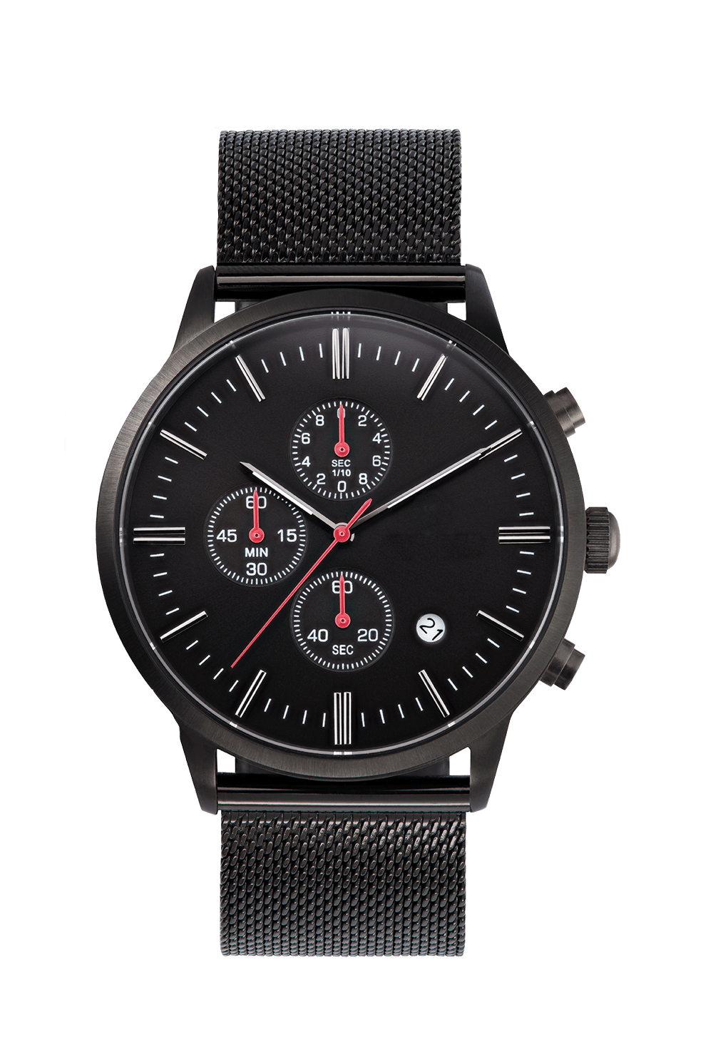 VDEAR – Personalisierbare Herrenuhr mit Ihrem eigenen Logo, schlichter Chronograph, goldene Lünette, japanisches Quarzwerk, weitere Modelle 19