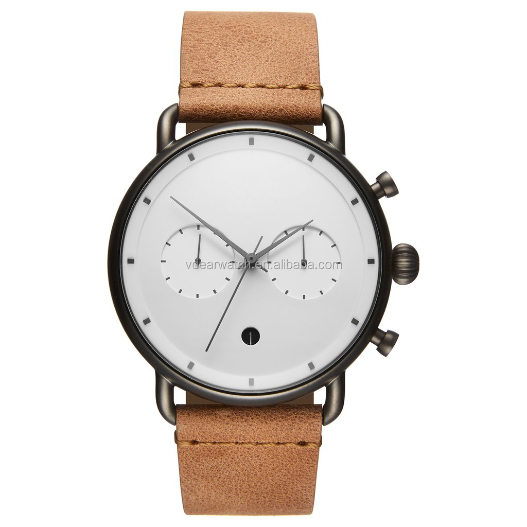 VDEAR - Herrenarmbanduhr mit zwei Augen, wasserdicht, Chronograph, Modelljahr 2018 16