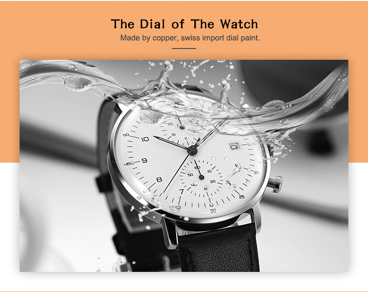 VDEAR - Orologi personalizzati all'ingrosso Cronografo al quarzo Orologio da polso in acciaio inossidabile altri 12