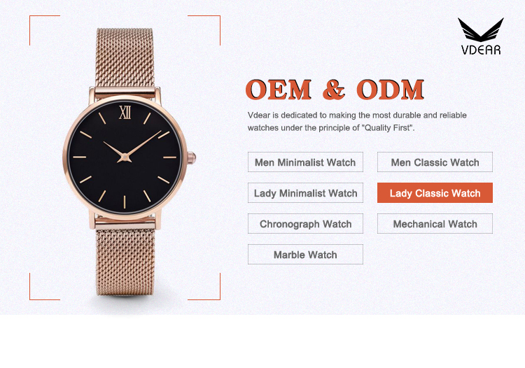 VDCAR – Modische, klassische und schlichte Damenuhr im minimalistischen Design 8