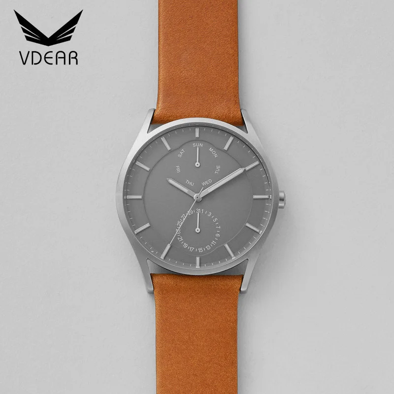 VDEAR - High quality watch suppliers china minimal stainless steel chronograph watch custom logo with private label others 1