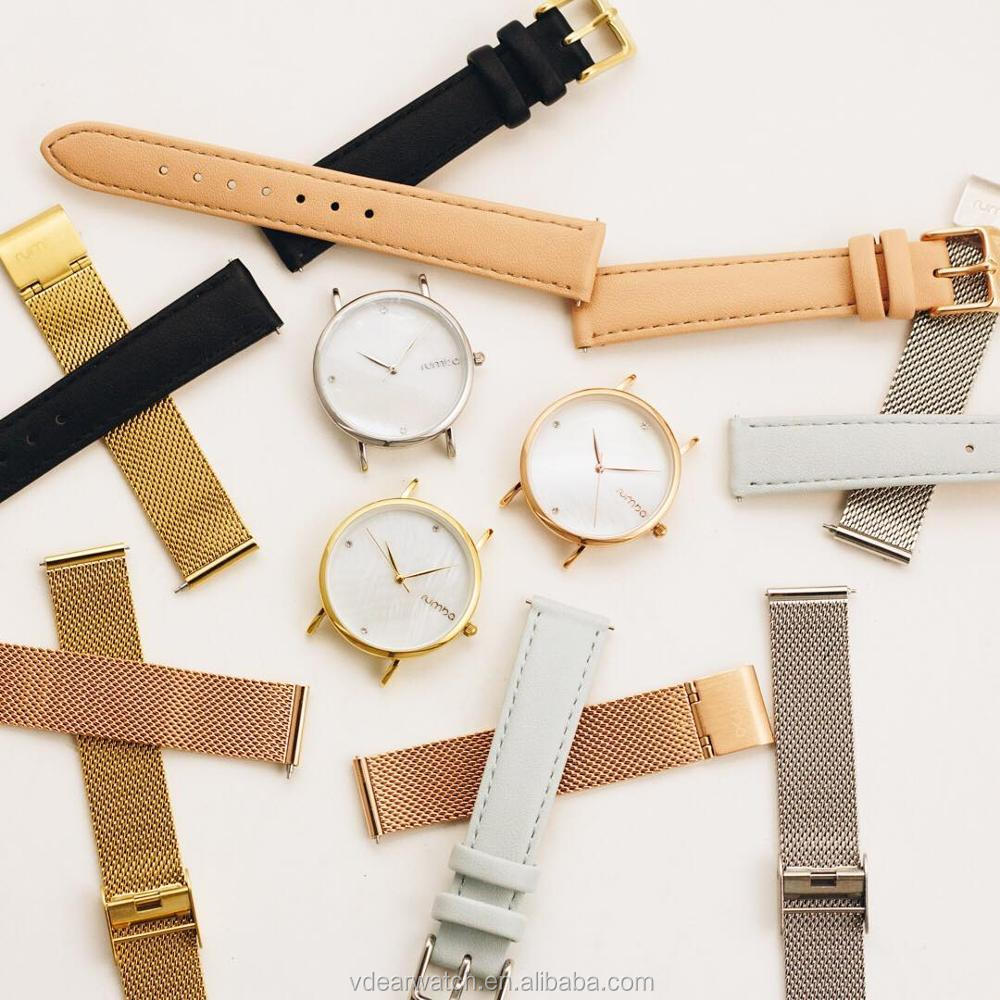 VDEAR - Goldlish mother of pearl dial custom japan movt quartz watch stainless steel bezel watches ladies others 21